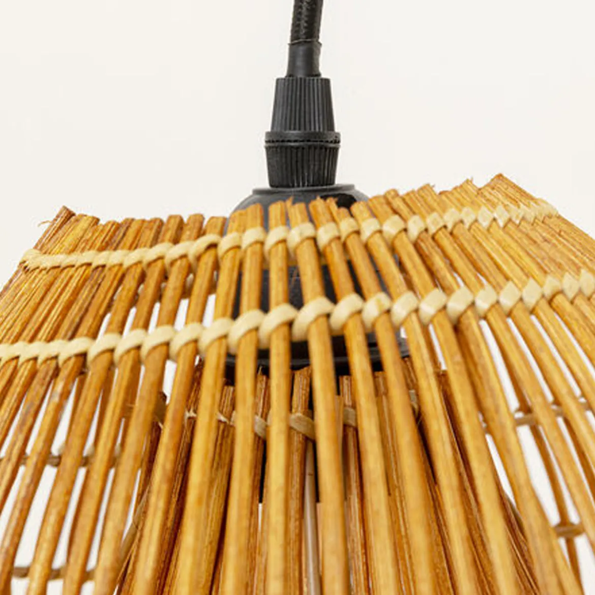 Eettafel hanglamp wabi sabi rotan - Kare Design Aloha Drop Quattro