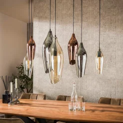 Eettafel lamp druppel gekleurd glas - Santa Cocoon