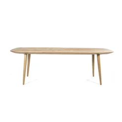 Eettafel teak met afgeronde hoeken - Eleonora Tabassum