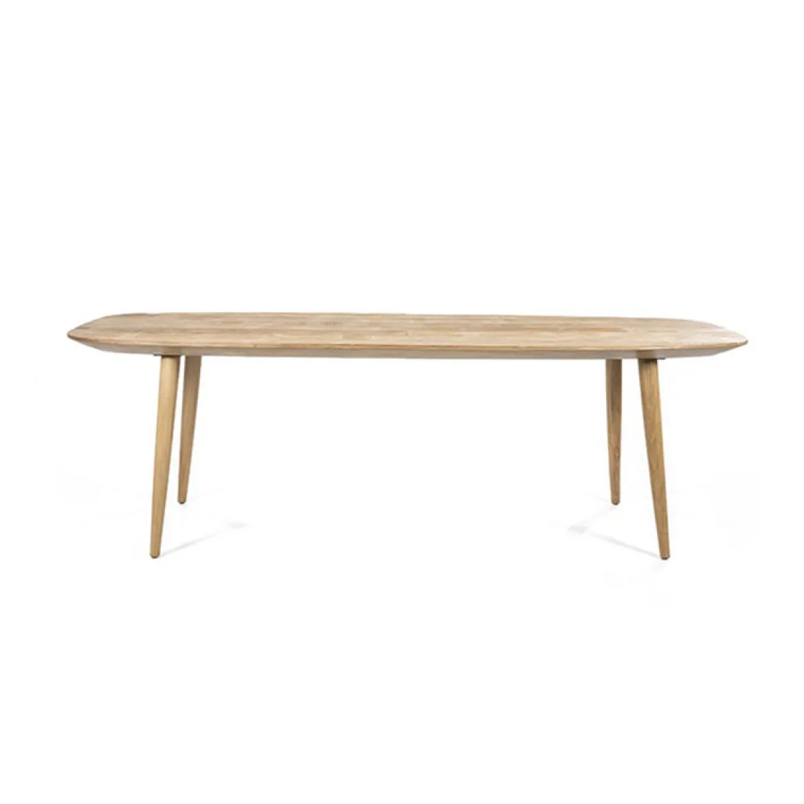 Eettafel teak met afgeronde hoeken - Eleonora Tabassum