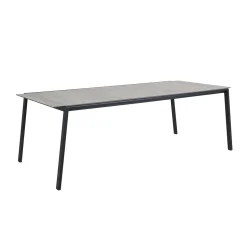 Eettafel voor buiten betonlook glas - Brafab Lyra