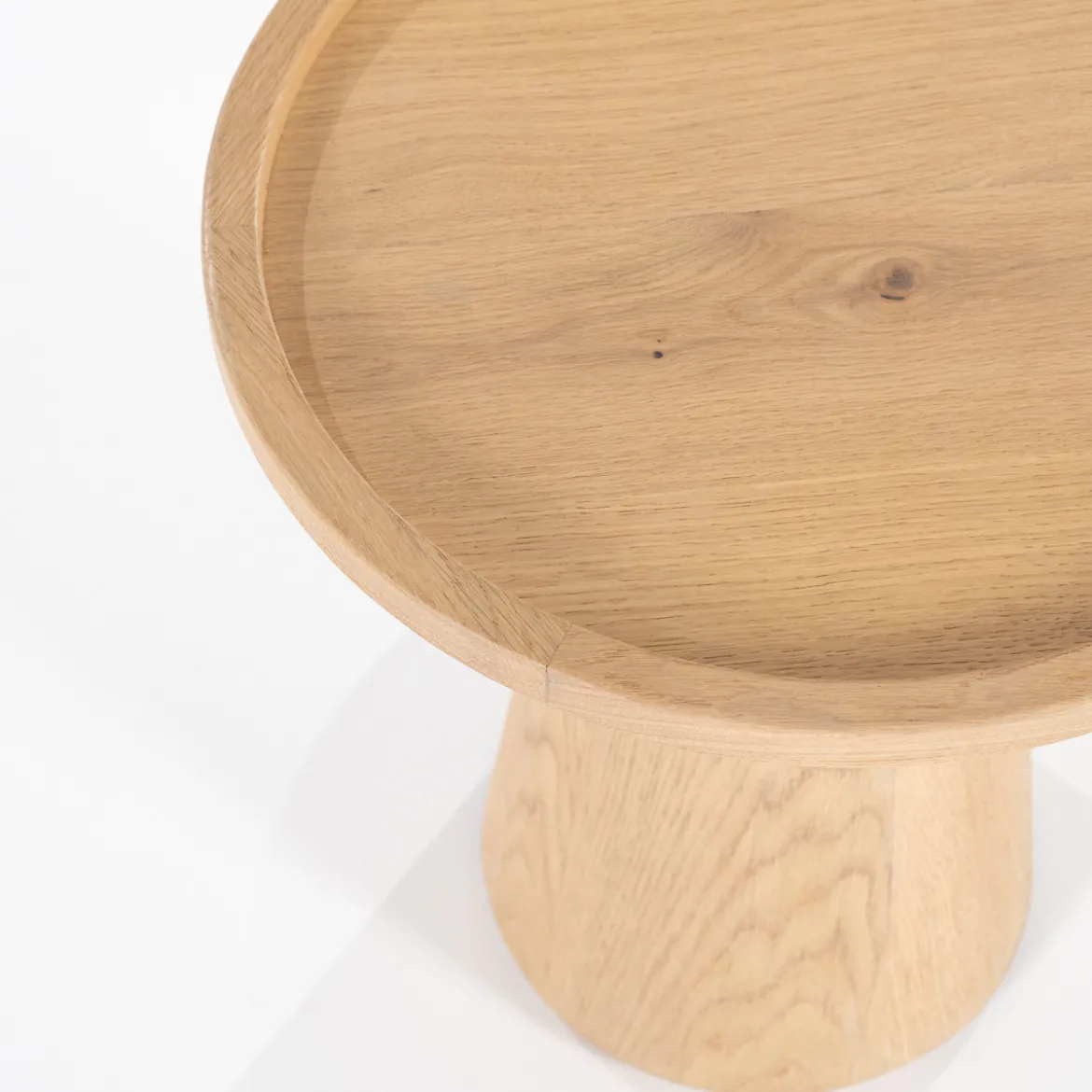 Eiken bijzettafel rond - Eleonora Leia