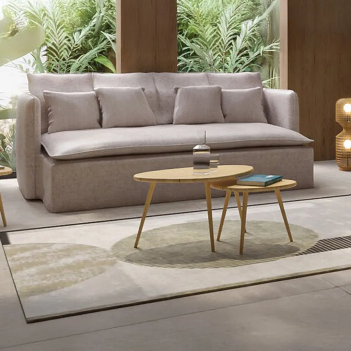 Eiken bijzettafels organisch - Kare Design Vigo