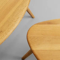 Eiken bijzettafels organisch - Kare Design Vigo