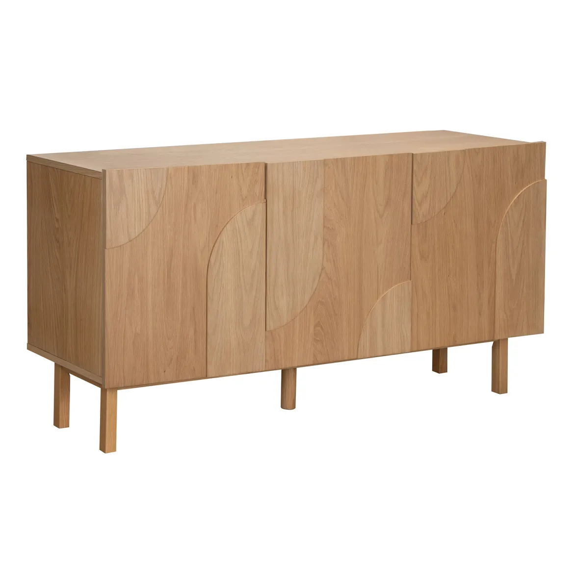 Eiken dressoir met 3D vormen - Bodio Mare