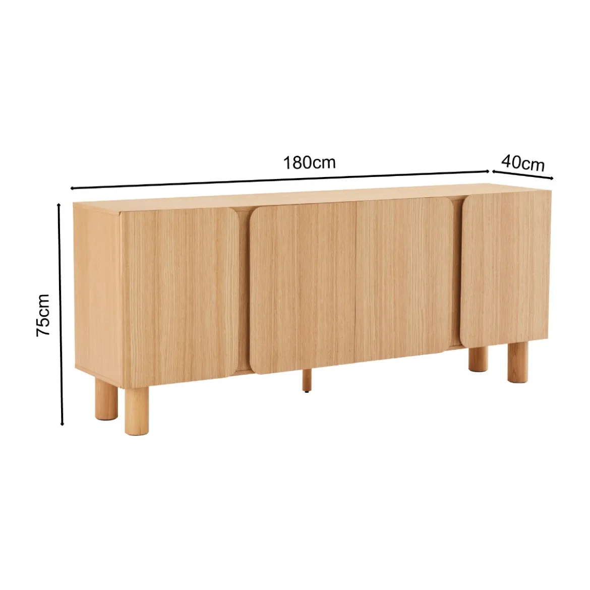 Eiken dressoir modern - Bodio Dalton