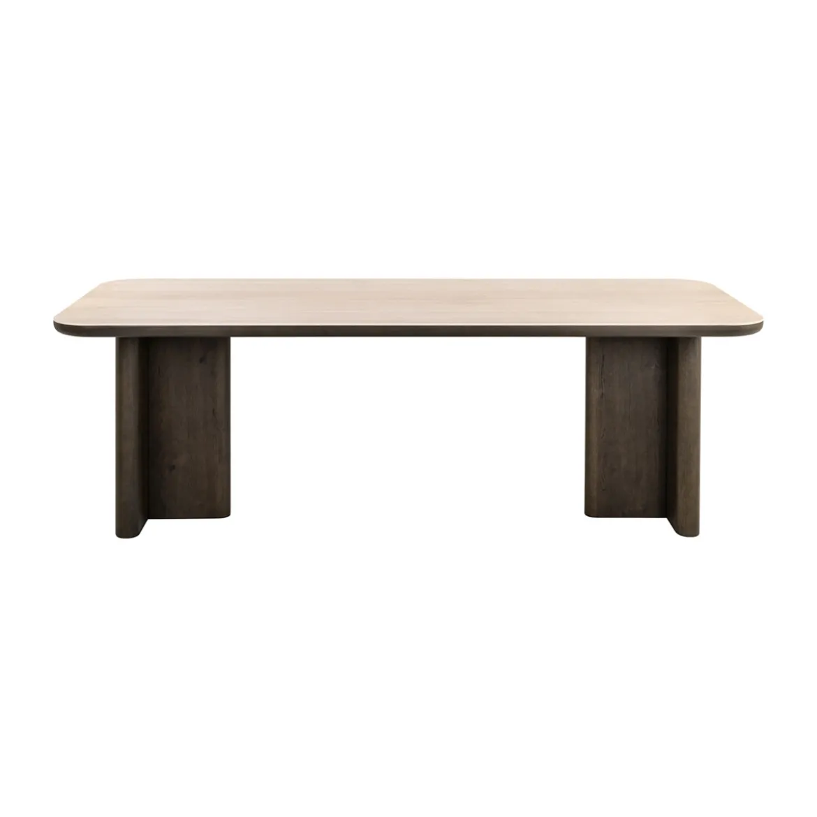 Eiken eettafel met travin - Richmond Interiors Nando
