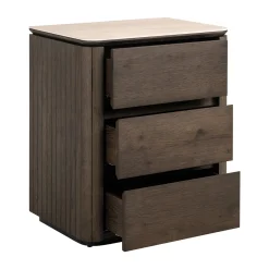 Eiken nachtkastje met travertine - Richmond Interiors Ritz