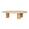Eiken salontafel organische vorm - Richmond Interiors Oakley