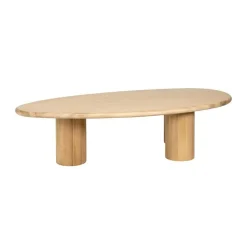 Eiken salontafel organische vorm - Richmond Interiors Oakley