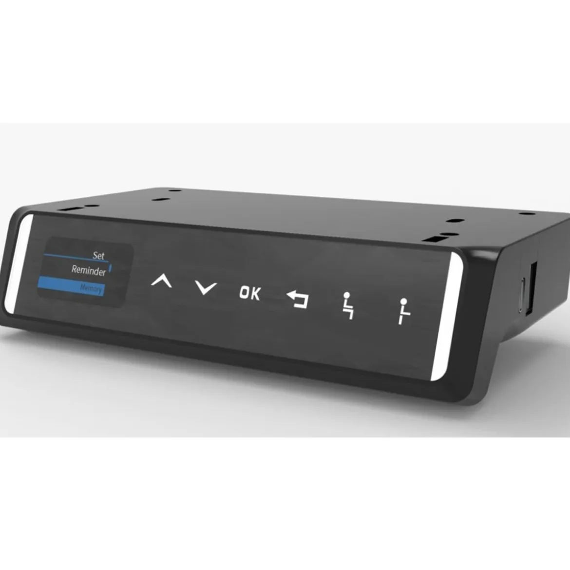 Elektrisch zit sta bureau V-poot zwart - Bodio Vita