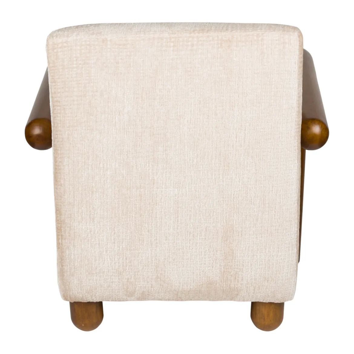 Fauteuil met houten armleuning - Dutchbone Robinson