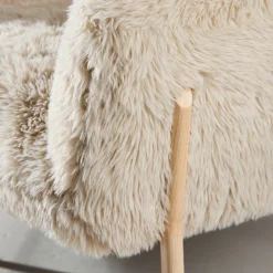 Fauteuil met zacht imitatiebont - Lavis Zenzi