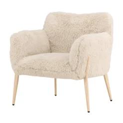 Fauteuil met zacht imitatiebont - Lavis Zenzi