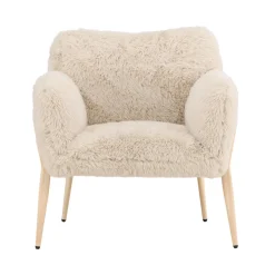 Fauteuil met zacht imitatiebont - Lavis Zenzi