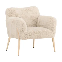 Fauteuil met zacht imitatiebont - Lavis Zenzi