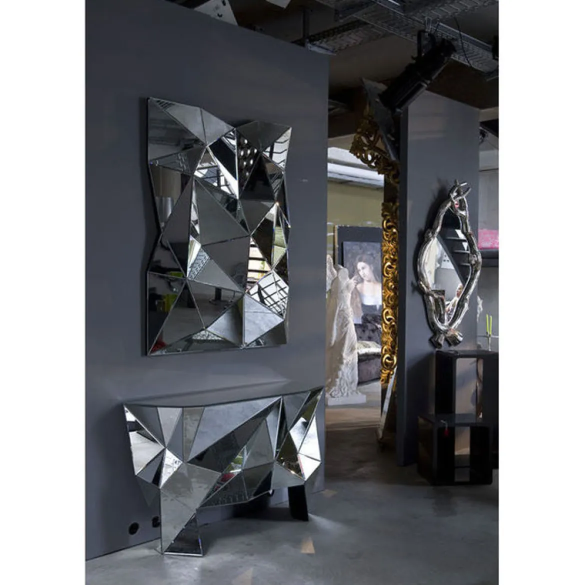 Geometrische design spiegel - Kare Design Prisma