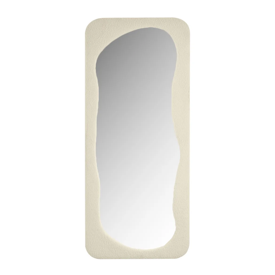 Gestoffeerde spiegel teddy organisch - Bodio Shapes