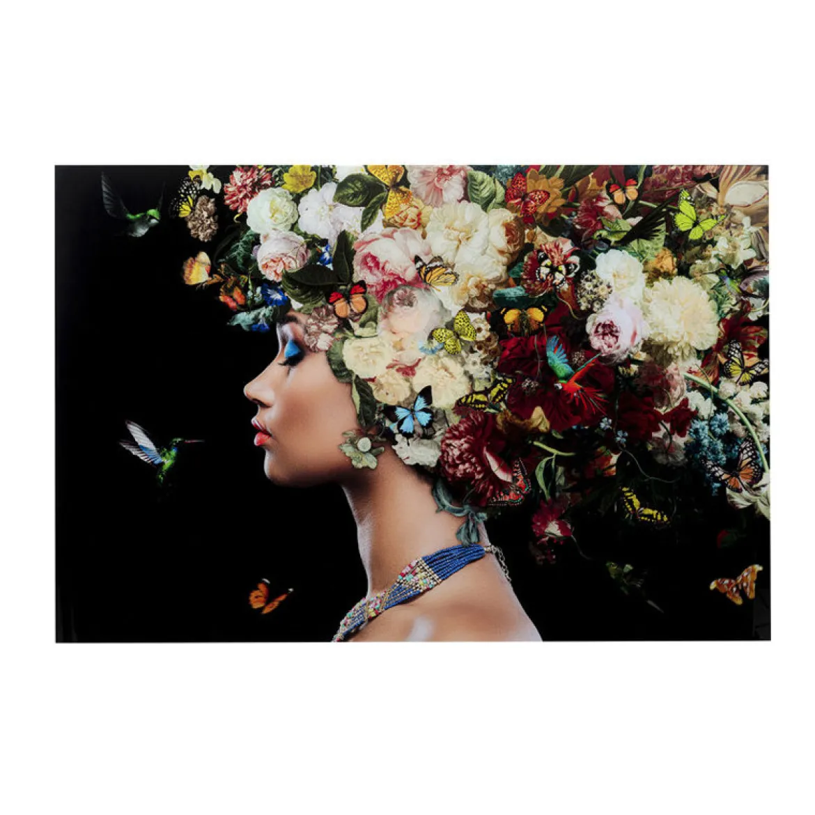 Glas schilderij bloemen - Kare Design Bunch of Flowers