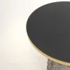 Glazen bijzettafel met relief - Kare Design Lola