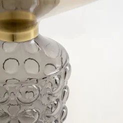 Glazen bijzettafel met relief - Kare Design Lola