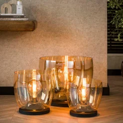 Glazen vloerlamp gekleurd glas - Santa Up