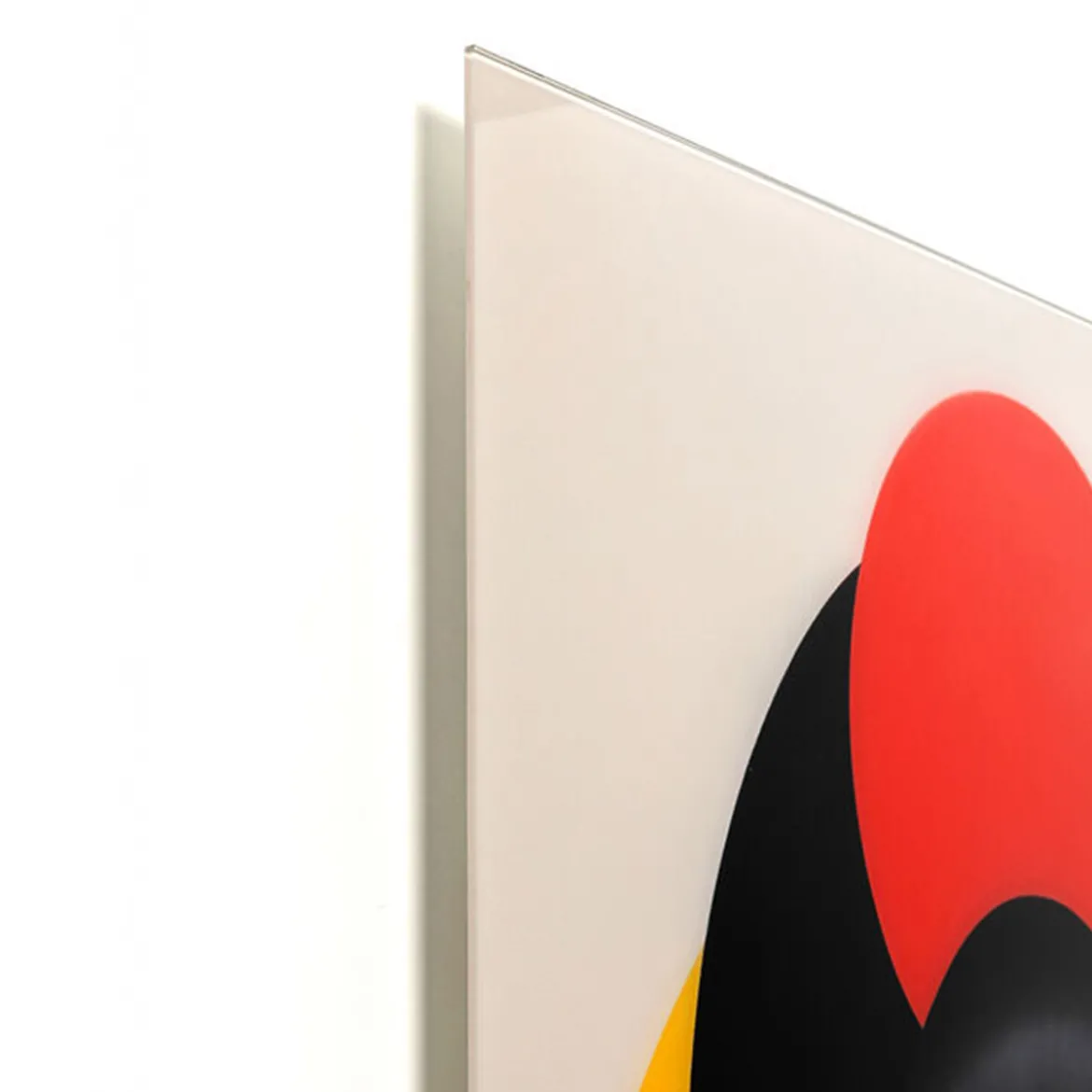 Glazen wanddecoratie rood - Kare Design Muse