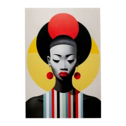 Glazen wanddecoratie rood - Kare Design Muse