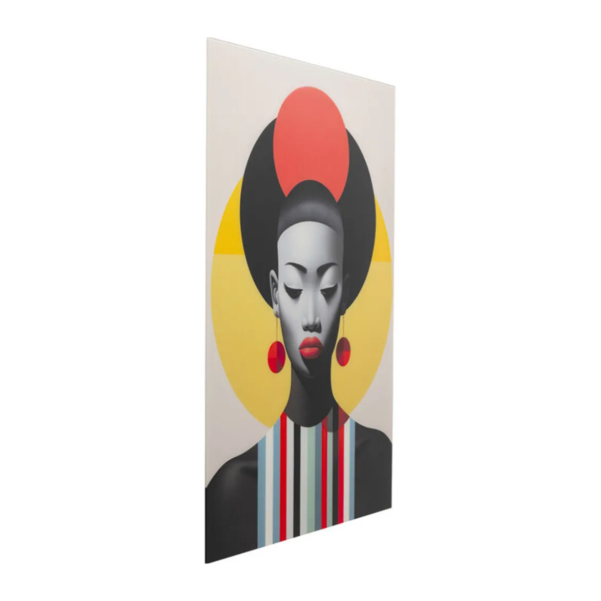 Glazen wanddecoratie rood - Kare Design Muse