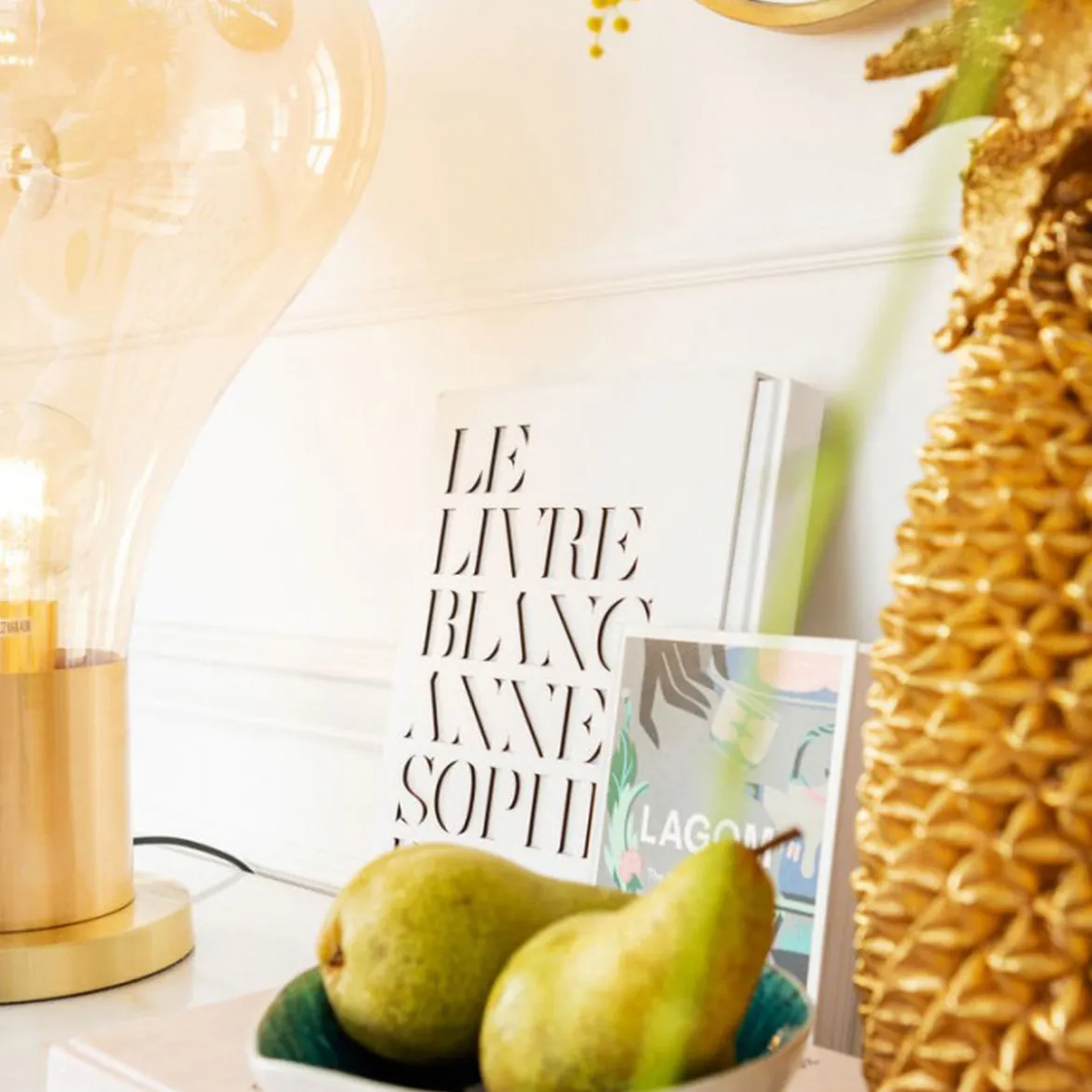 Gouden ananas vaas - Kare Design Pineapple