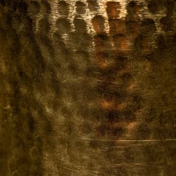 Gouden bijzettafel met glas - Dutchbone Cave
