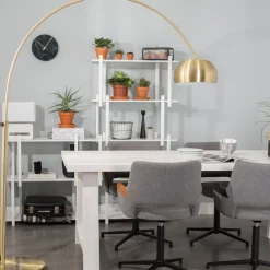 Gouden booglamp modern - Zuiver Metal Bow