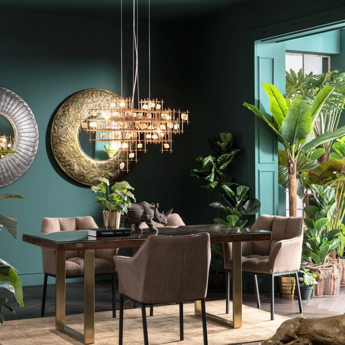 Gouden design hanglamp - Kare Design Stone Mobile