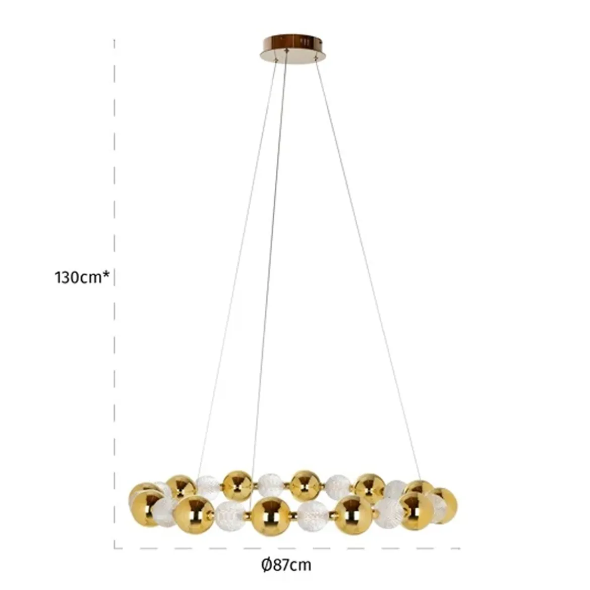 Gouden design hanglamp - Richmond Interiors Chanda