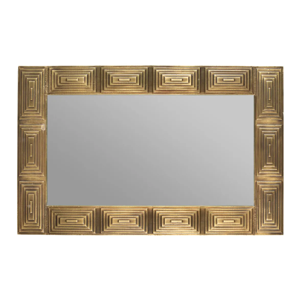 Gouden design spiegel - Dutchbone Volan