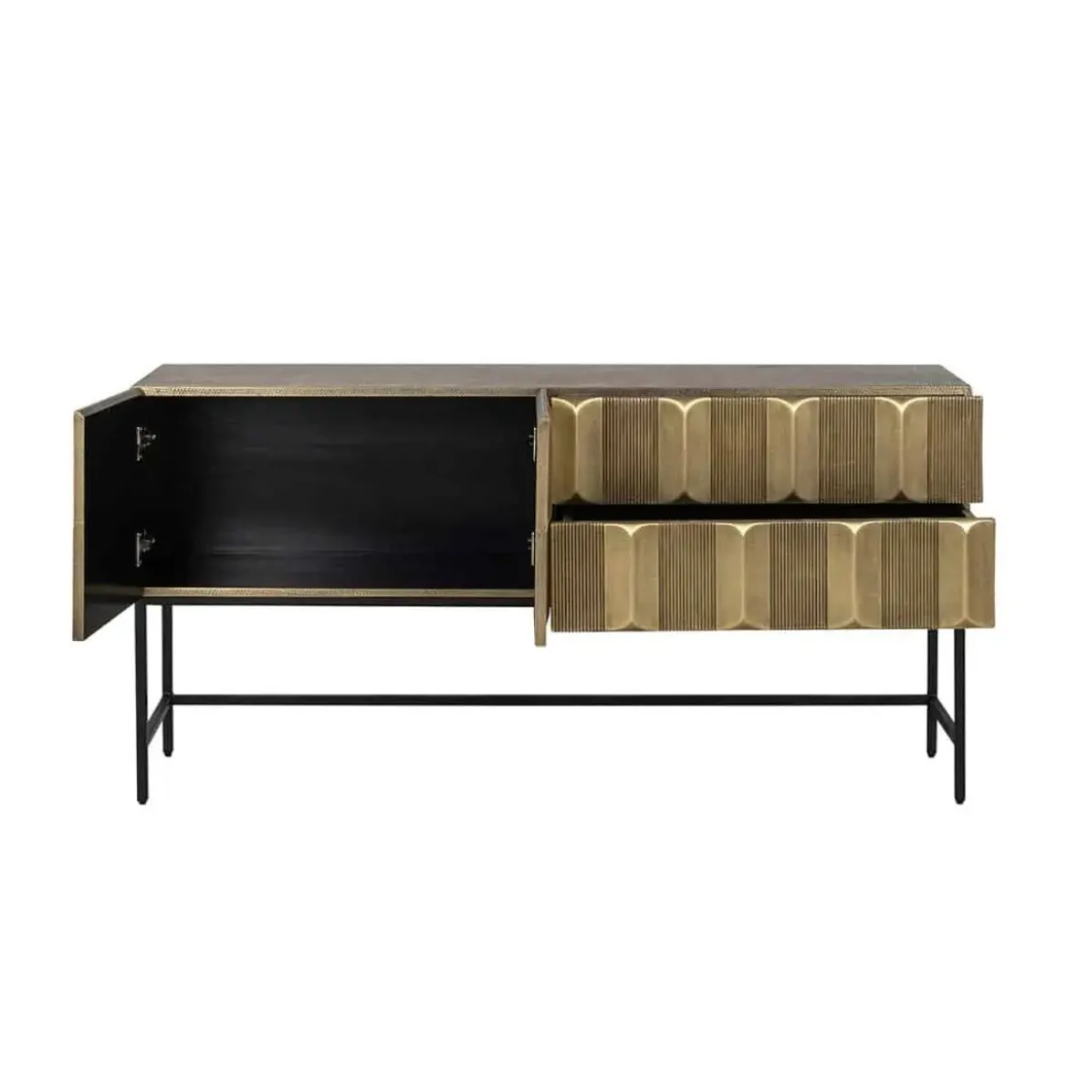 Gouden dressoir op hoge poten - Richmond Interiors Jaxx