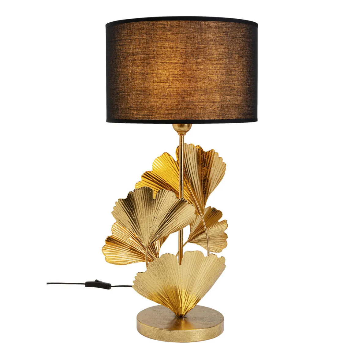 Gouden ginkgo tafellamp - Kare Design Flores Gold