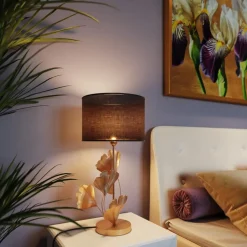 Gouden ginkgo tafellamp - Kare Design Flores Gold