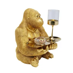 Gouden gorilla met dienblad - Kare Design Gorilla Butler