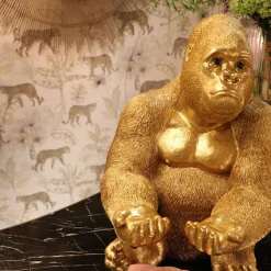 Gouden gorilla met dienblad - Kare Design Gorilla Butler
