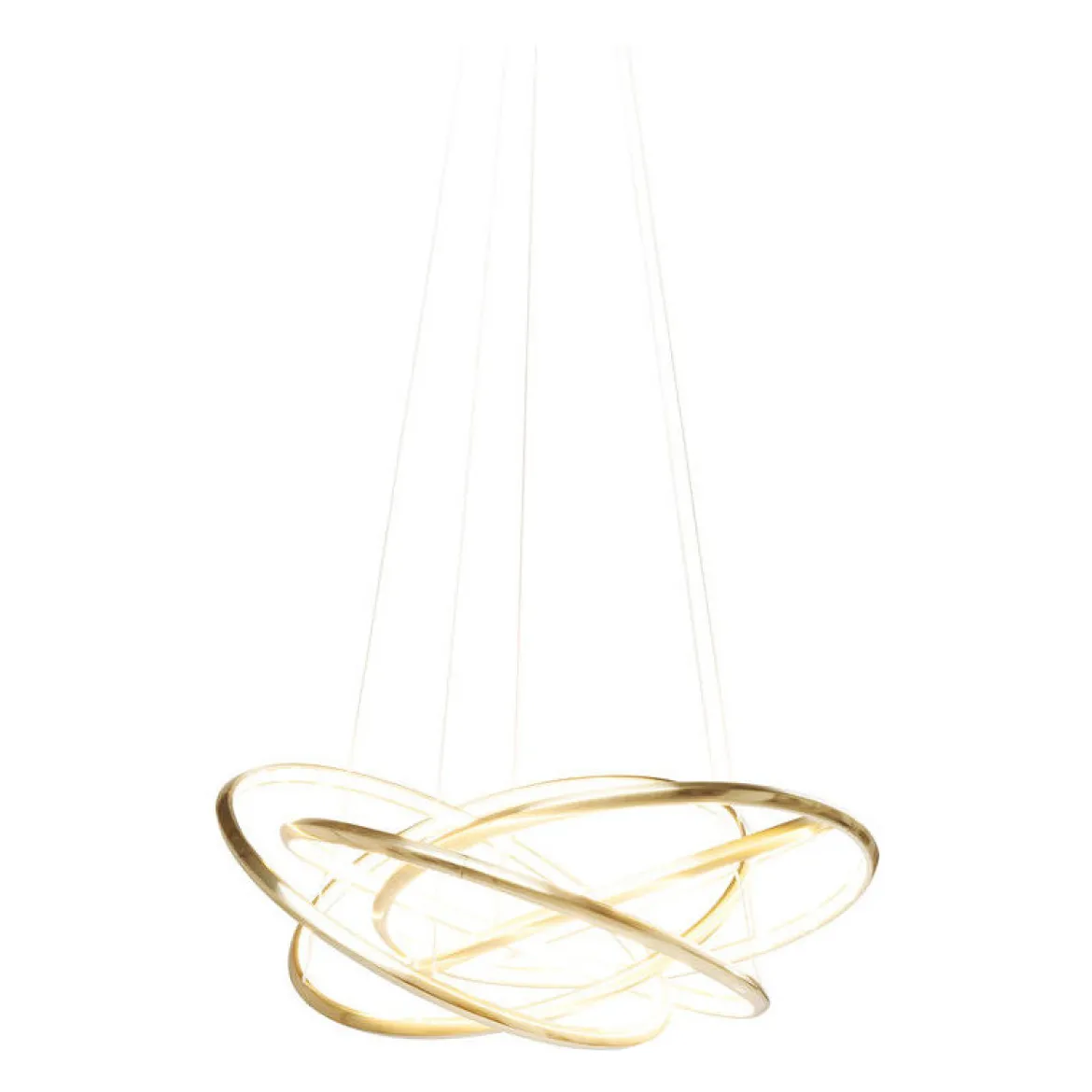 Gouden LED hanglamp met ringen - Kare Design Saturn