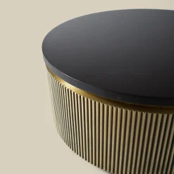 Gouden salontafel rond - Bodio Rush