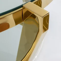 Gouden salontafel rond - Kare Design Monocolo Gold