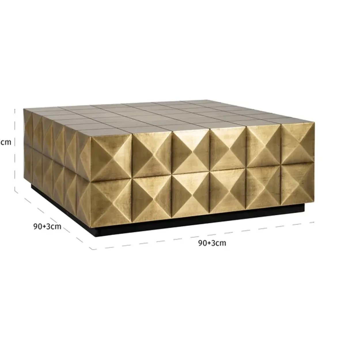 Gouden salontafel vierkant - Richmond Interiors Collada