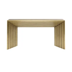 Gouden sidetable houtsnijwerk - Kare Design Malaga