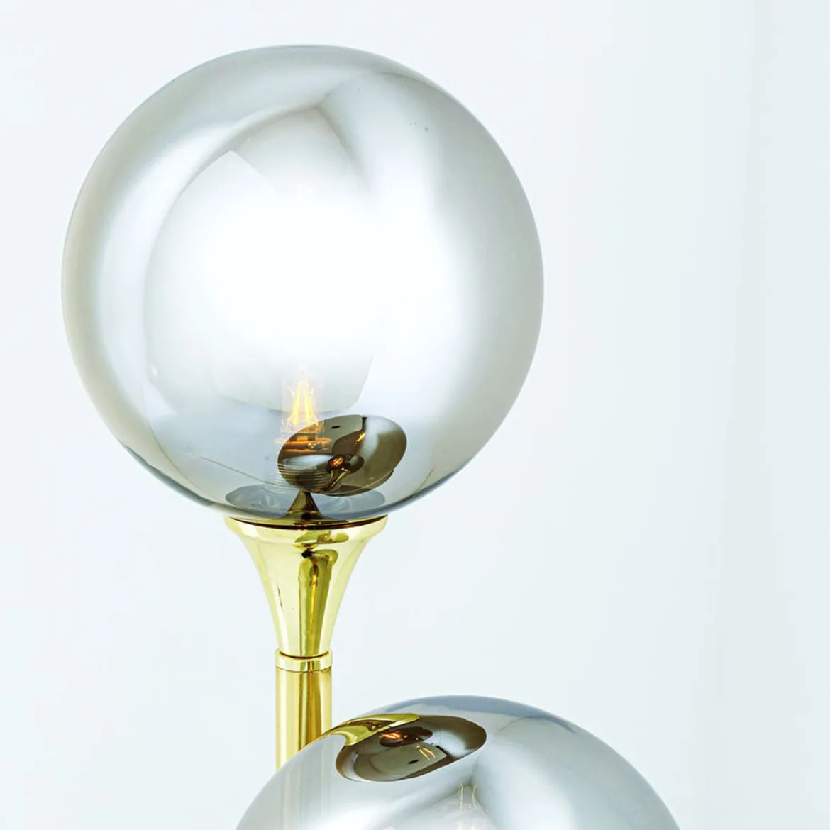 Gouden tafellamp met glas - Kare Design Al Capone