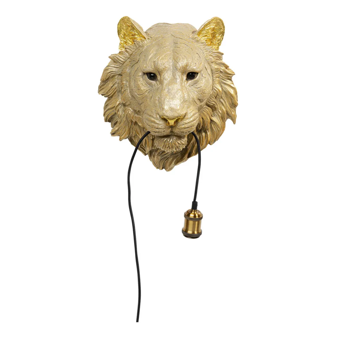 Gouden tijger wandlamp - Kare Design Tiger Head