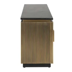 Gouden tv-dressoir met ribbels - Richmond Interiors Ironville