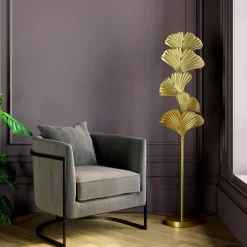Gouden vloerlamp ginkgo - Kare Design Yuva Gold