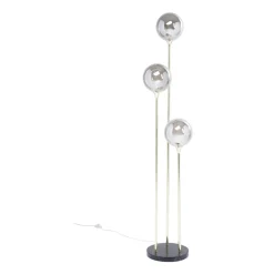 Gouden vloerlamp met glas - Kare Design Al Capone